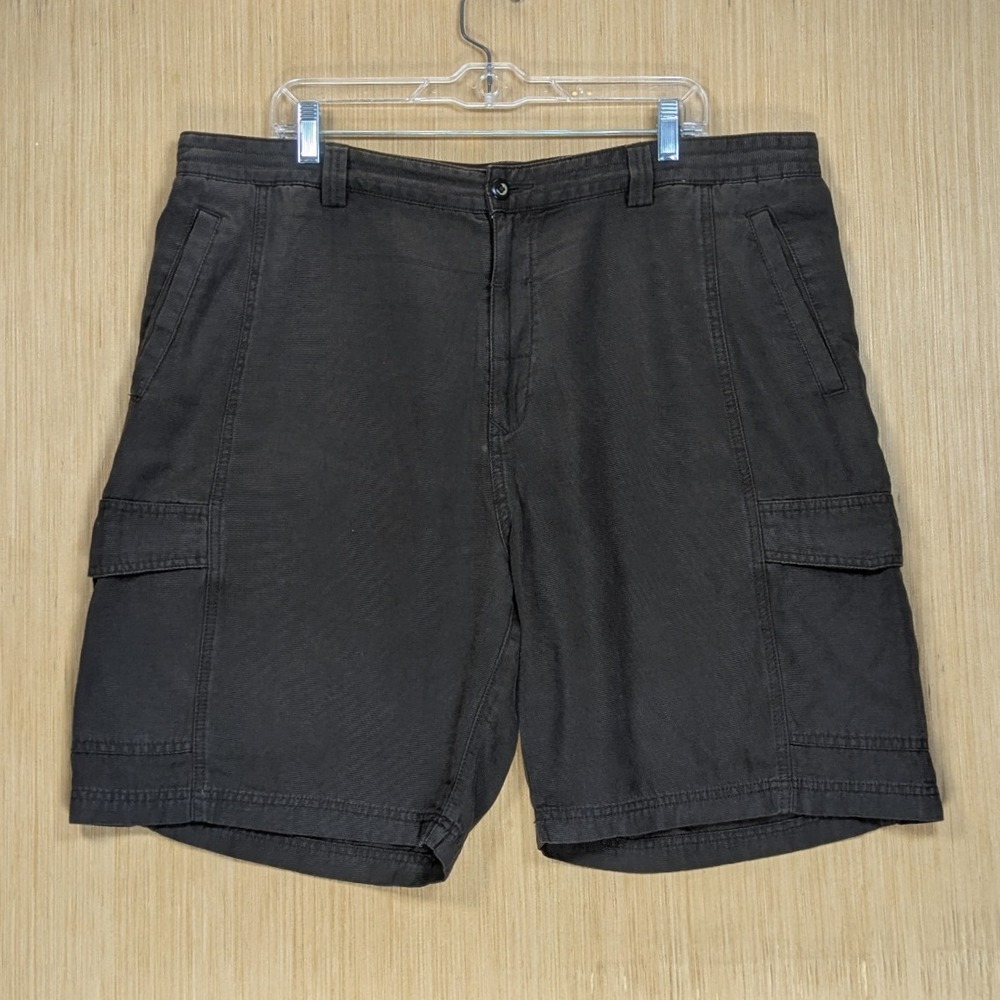 Tommy Bahama Relax Men's Cargo‎ Shorts Size 40 Brown Casual Outdoor